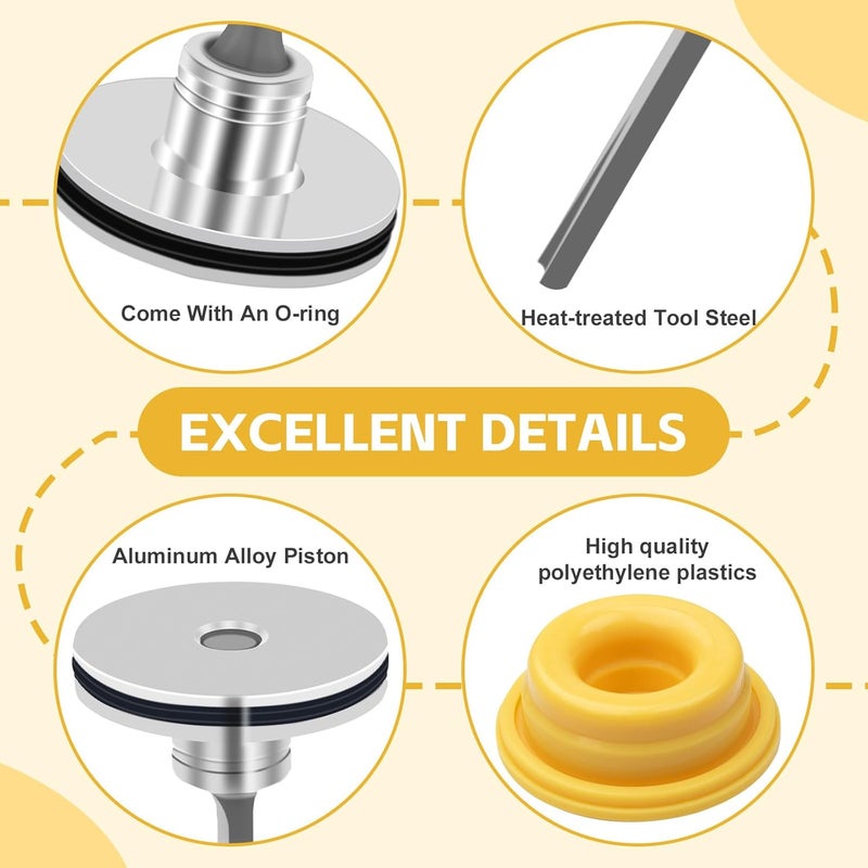 HLTIT 877-323 Aftermarket Piston Driver &(3) 883-511 Piston Bumper Kit for Hitachi NR83A, NR83A2, NR83/A2(S) Framing Nailer 885-915, 877323, SP 877-323, SP 885-915, 878-303 Piston Assembly - Image 3